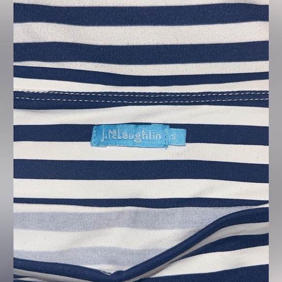 J. McLaughlin Nicola Blue and White Skirt - Picture 4 of 5